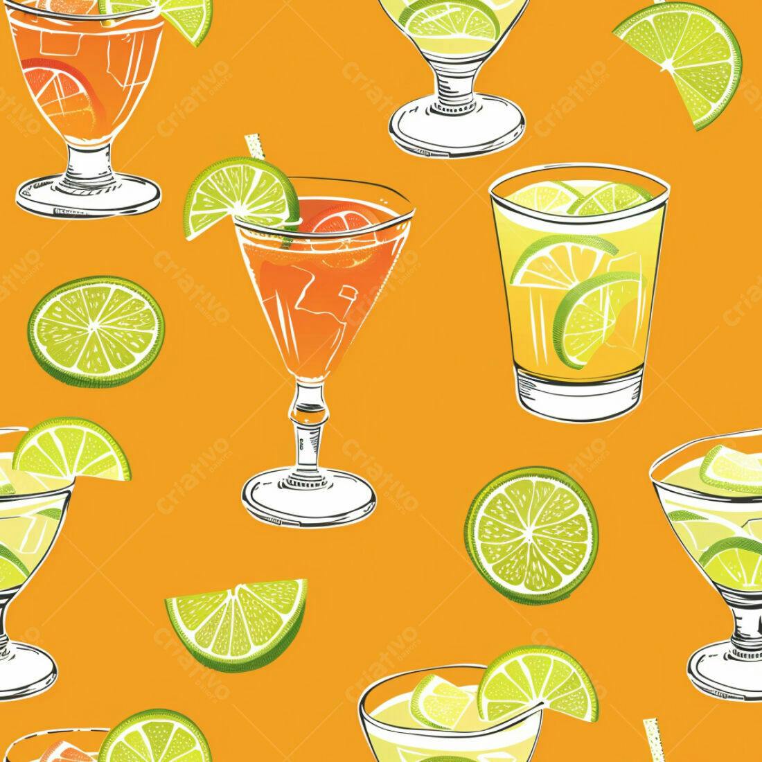 Textura Bebidas Tropicais para Fundo