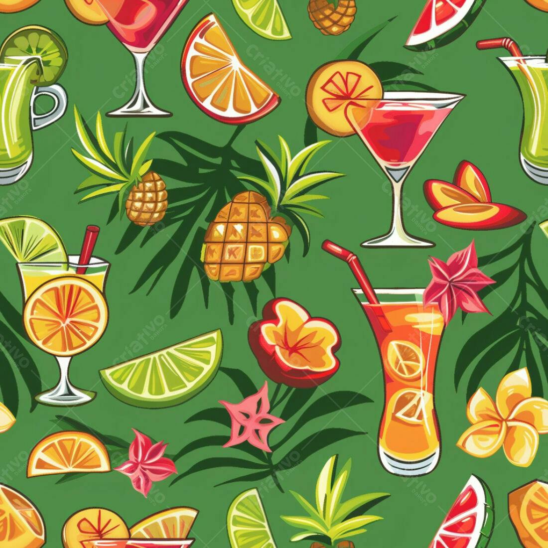 Textura Tropical Verão para Fundo