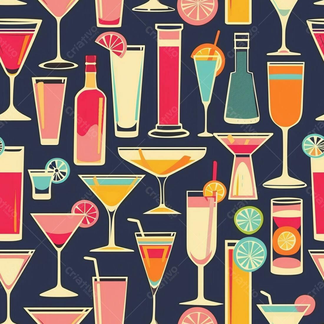 Textura Bebidas coloridas para Fundo