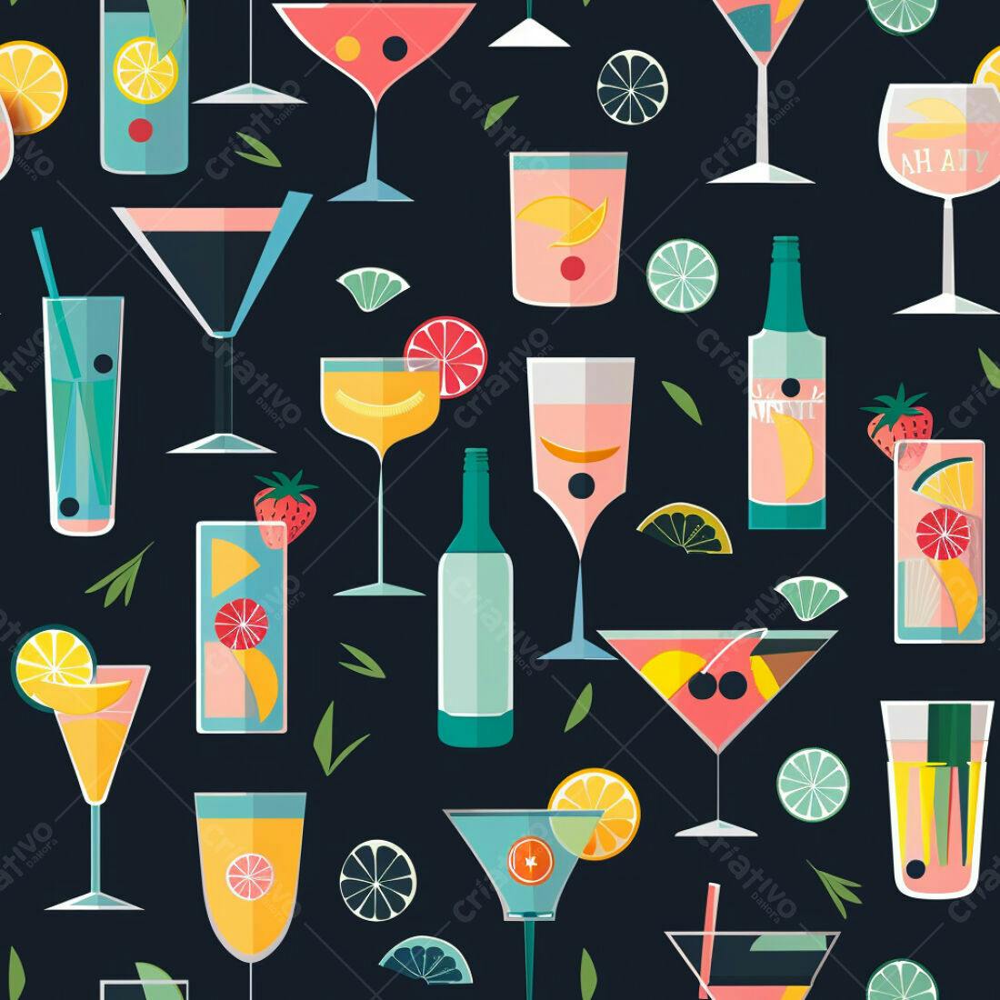 Textura Bebidas Coloridas para Fundo
