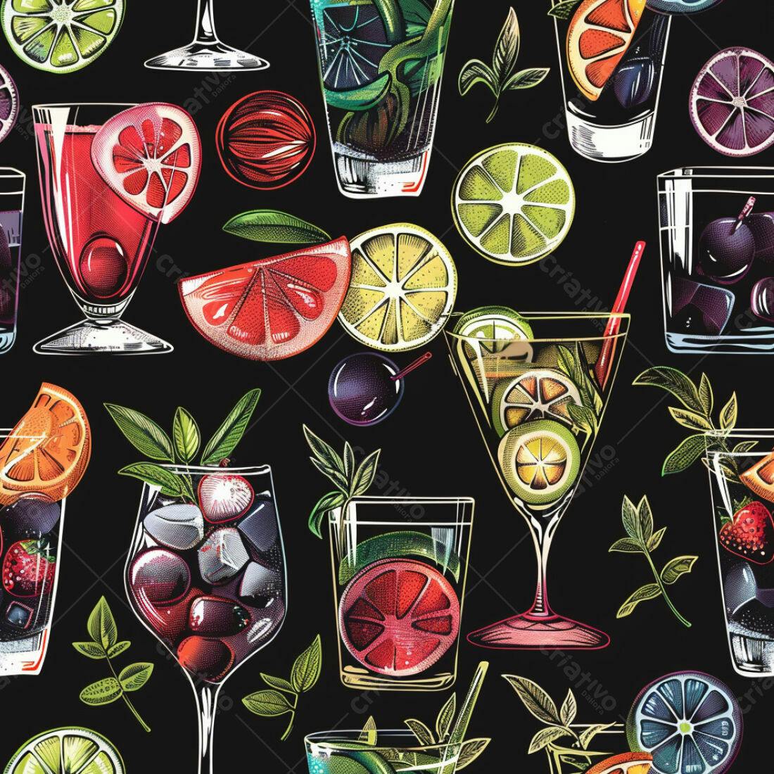 Textura Bebidas Coloridas para Fundo
