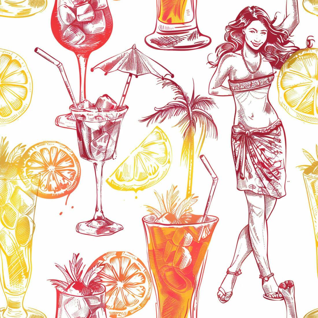 Textura Verão Tropical para Fundo