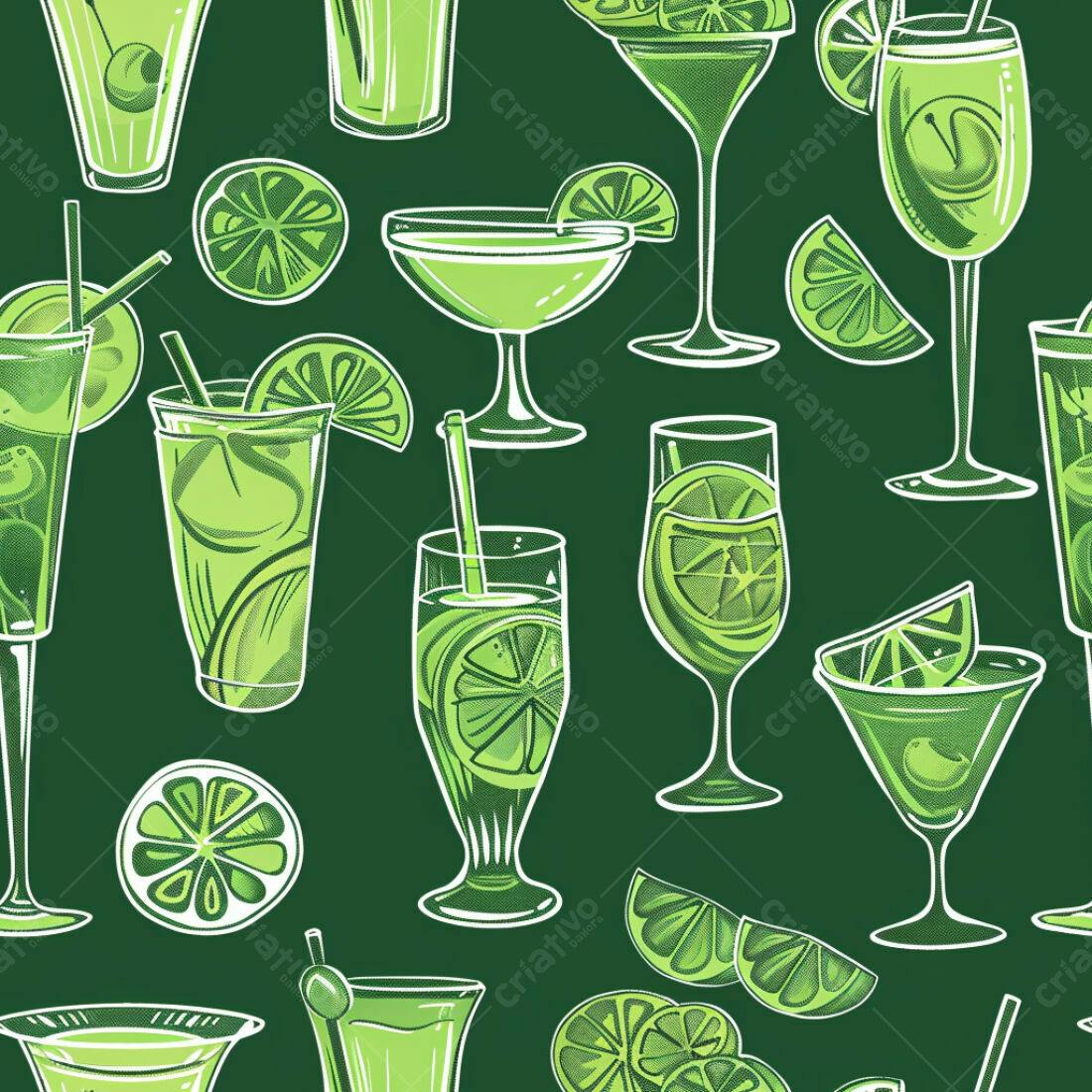 Textura Bebidas Verdes para Fundo