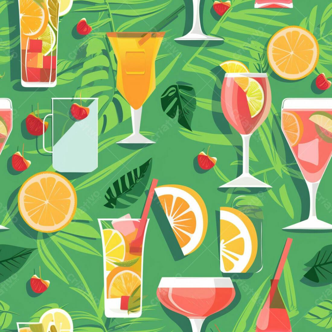 Textura Bebidas Tropicais para Fundo