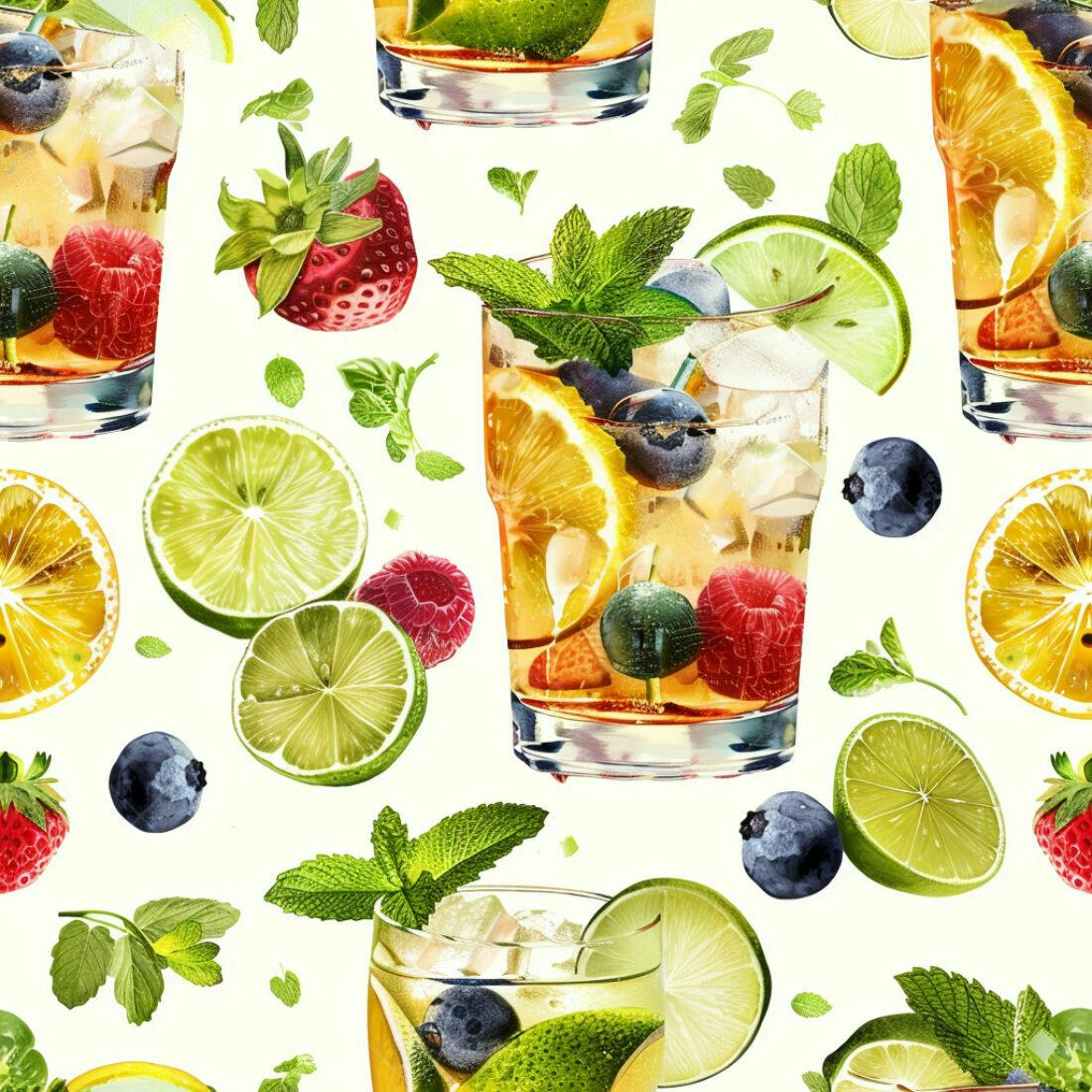 Textura Bebida Refrescante Verão para Fundo