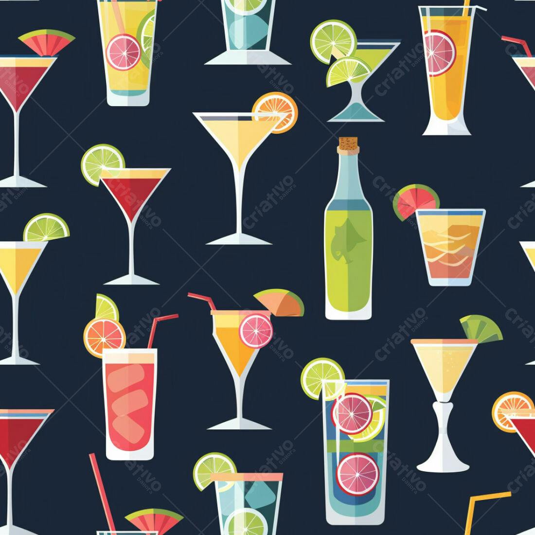 Textura Bebidas Coloridas para Fundo
