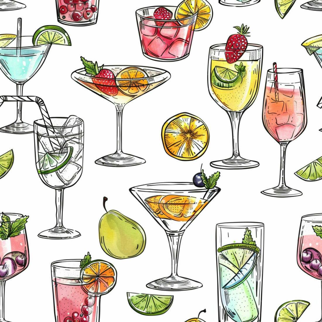 Textura Bebidas Coloridas para Fundo