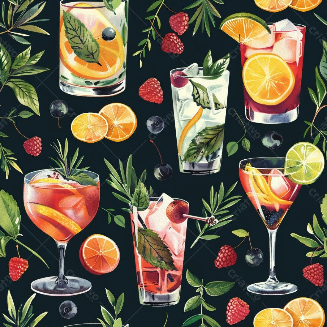 Textura Bebidas Vermelhas e Laranjas para Fundo