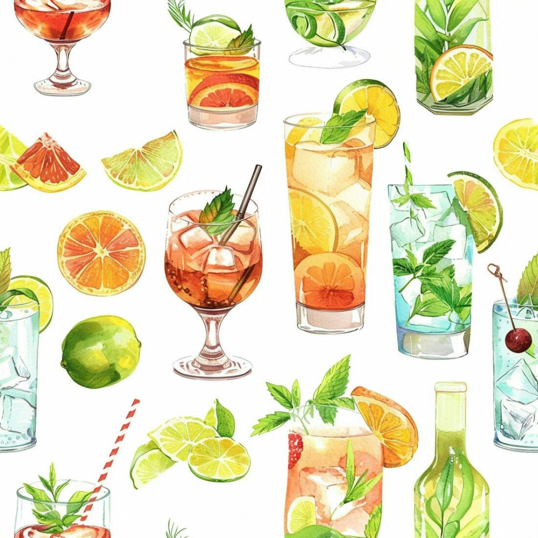 Textura Bebidas Coloridas para Fundo