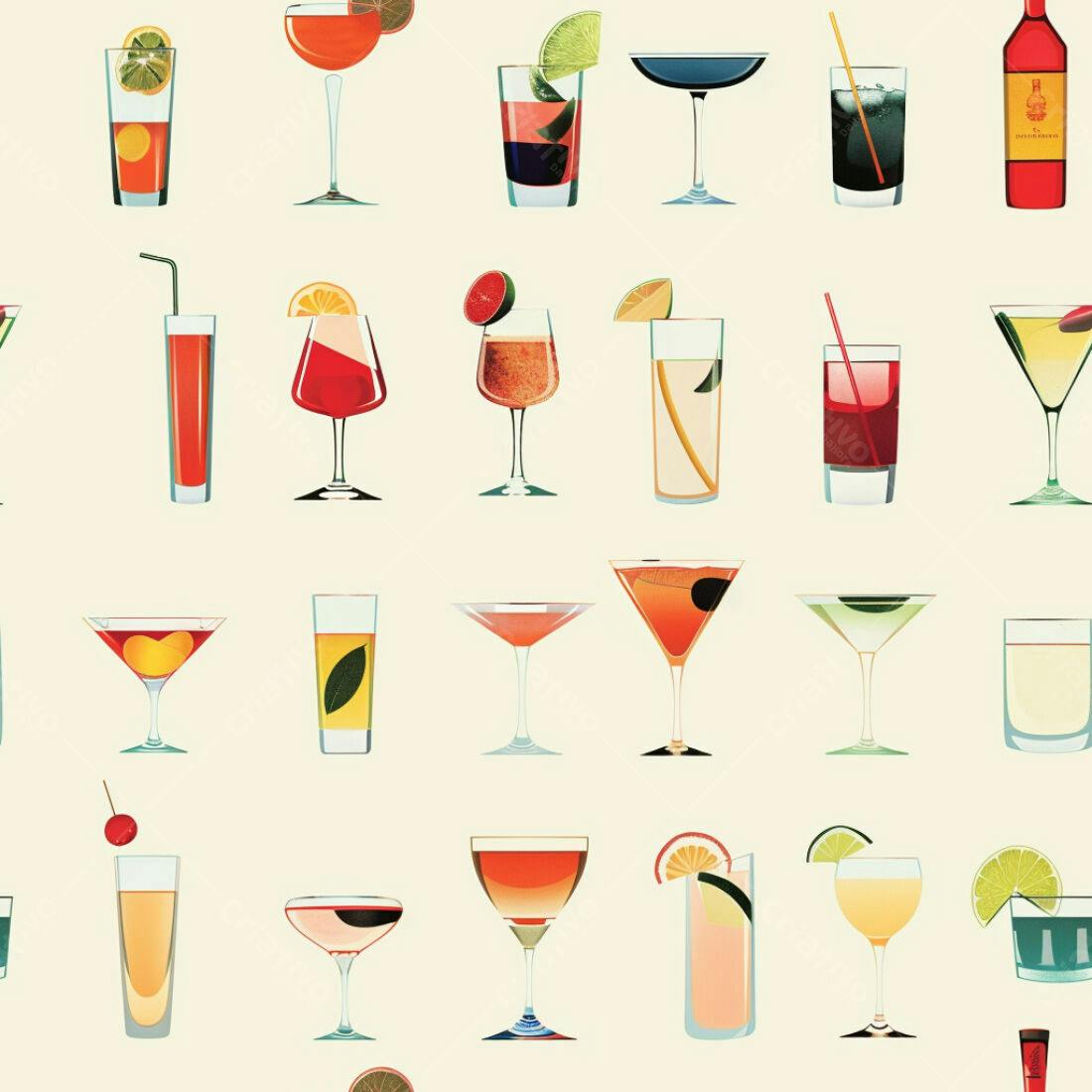 Textura Bebidas Coloridas para Fundo