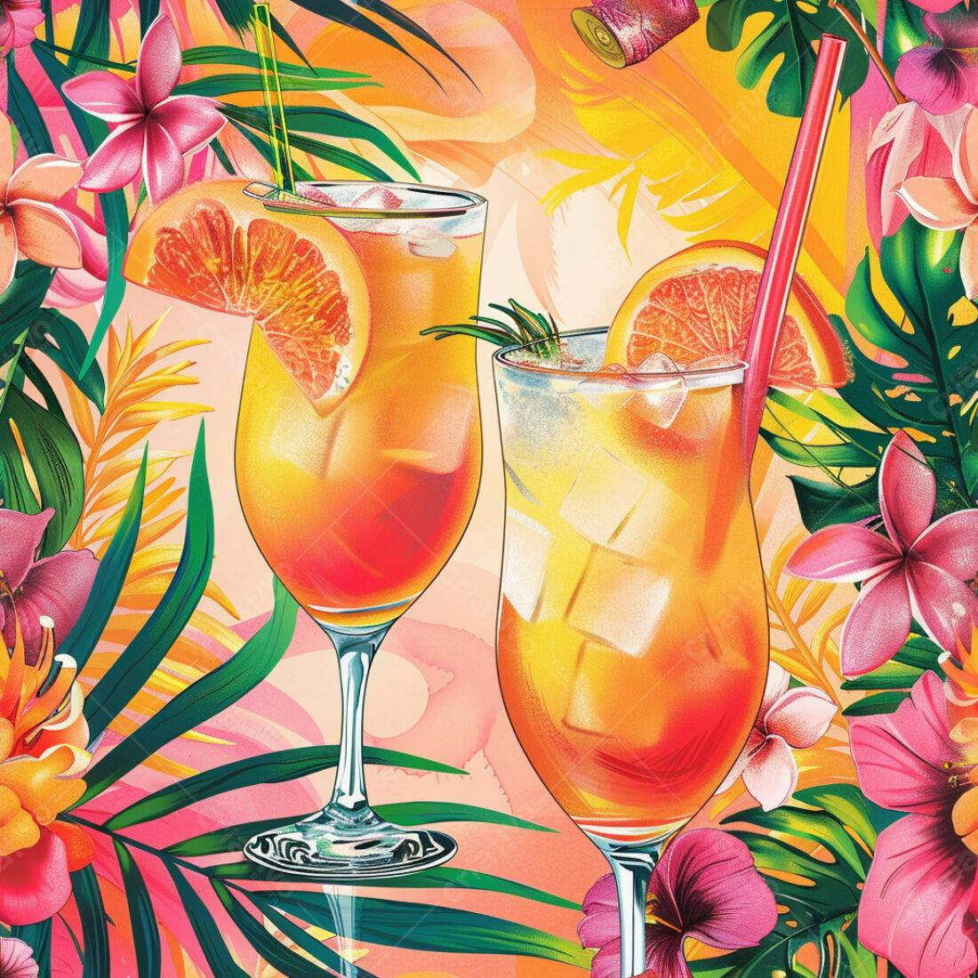 Textura Tropical para Fundo de Site