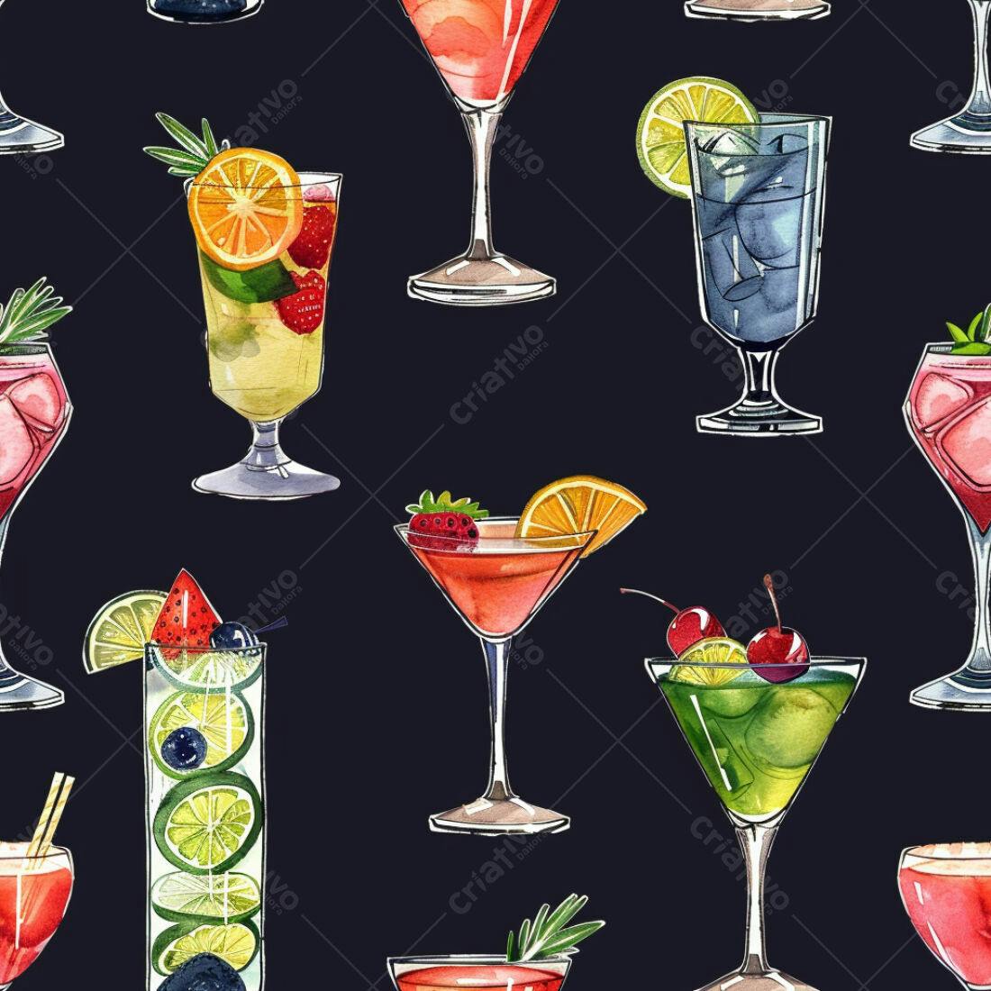 Textura Bebidas Coloridas para Fundo