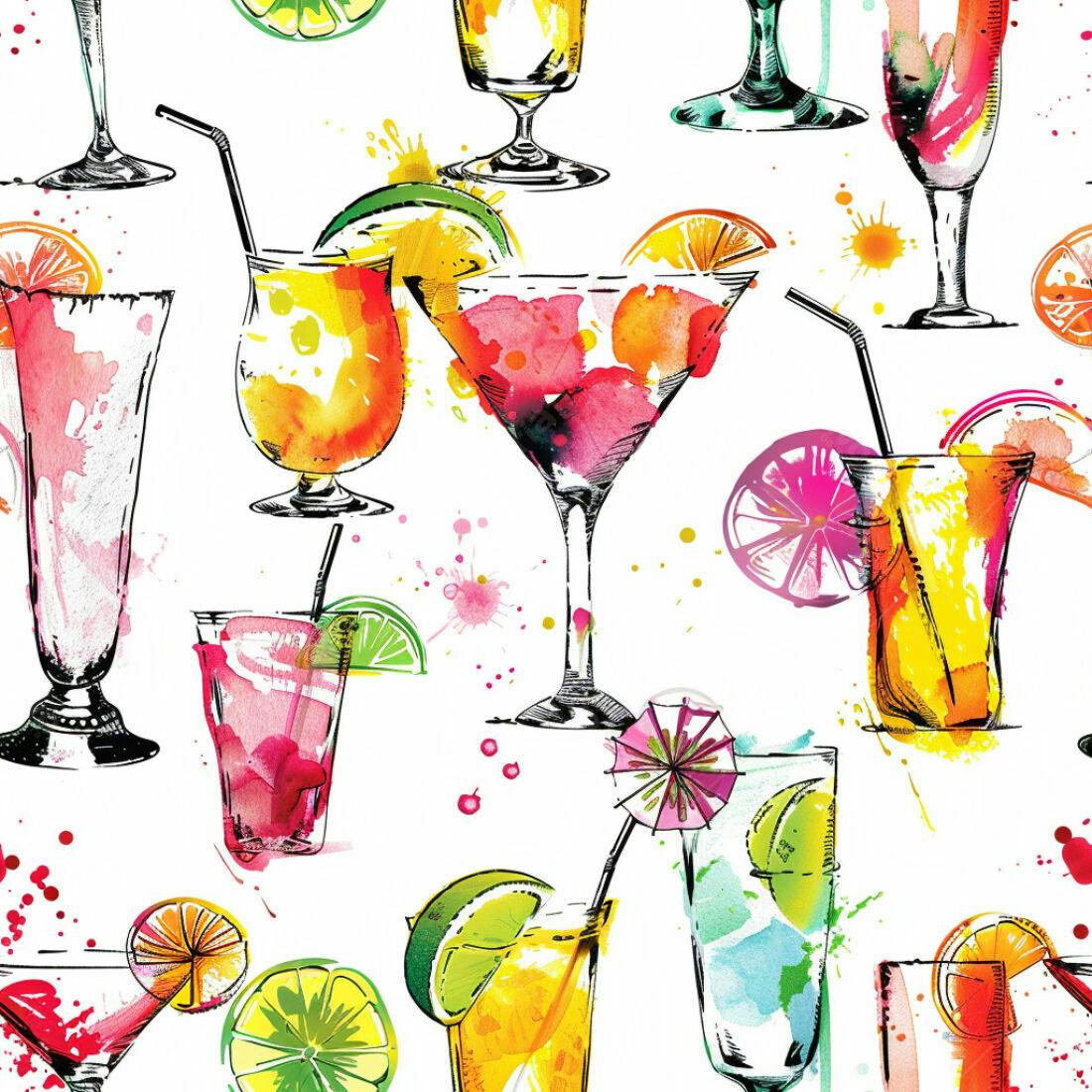 Textura Bebidas Tropicais para Fundo