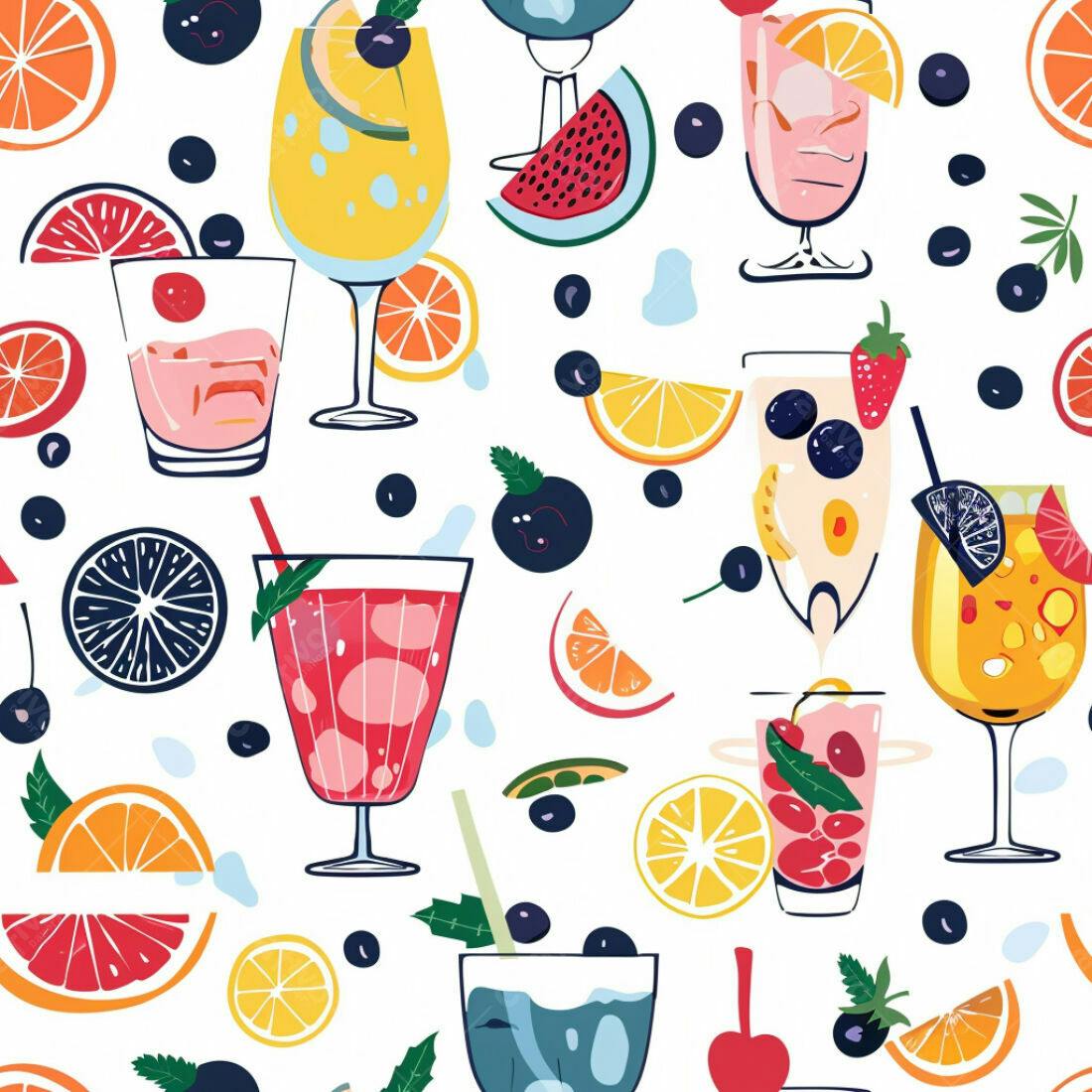 Textura Bebidas Tropicais para Fundo