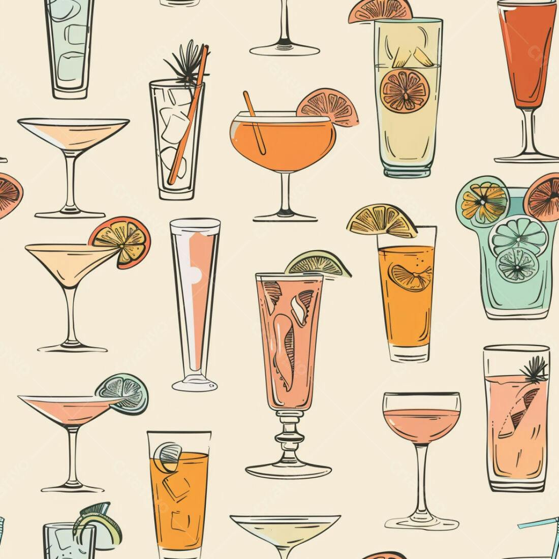 Textura Bebidas Coloridas para Fundo