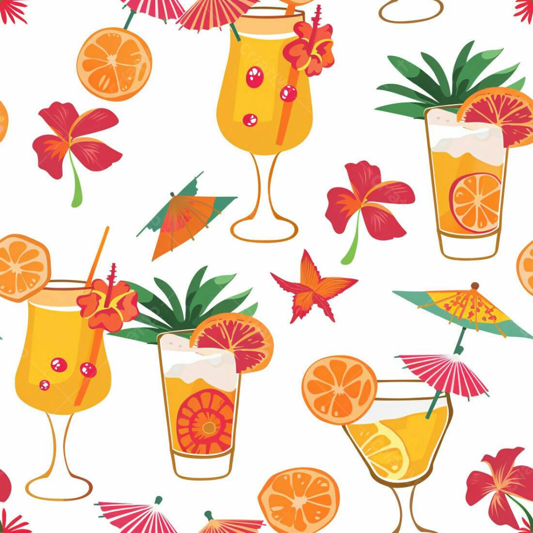 Textura Tropical para Fundo de Verão