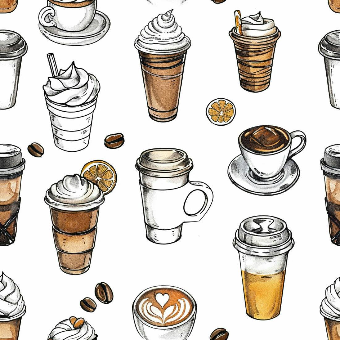 Textura Café Padrão para Fundo
