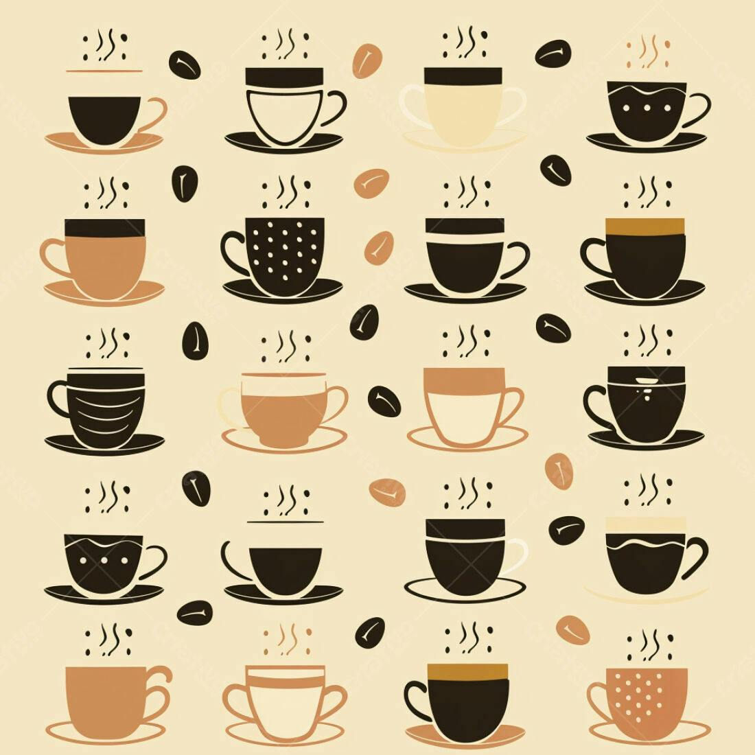 Textura Café Padrão para Fundo