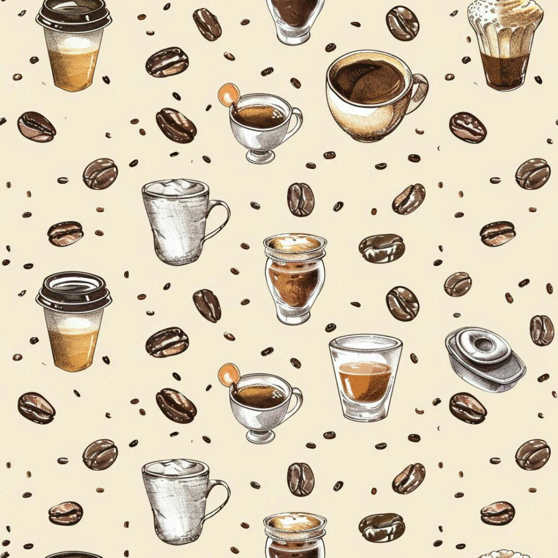 Textura Café Padrão para Fundo