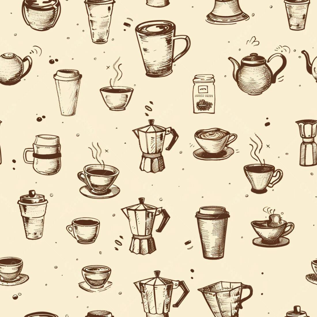 Textura Café Padrão para Fundo