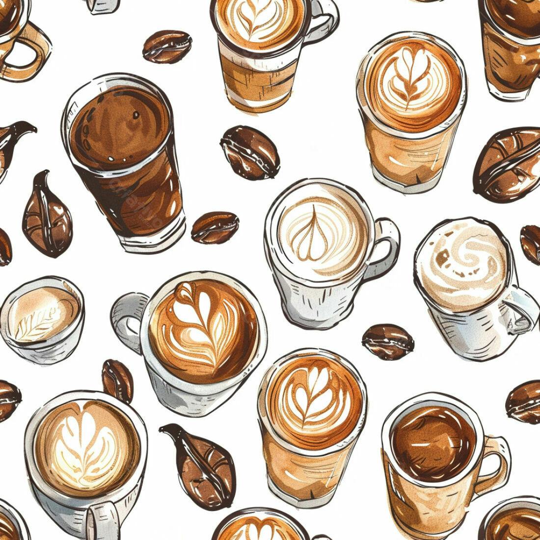 Textura Café Padrão para Fundo
