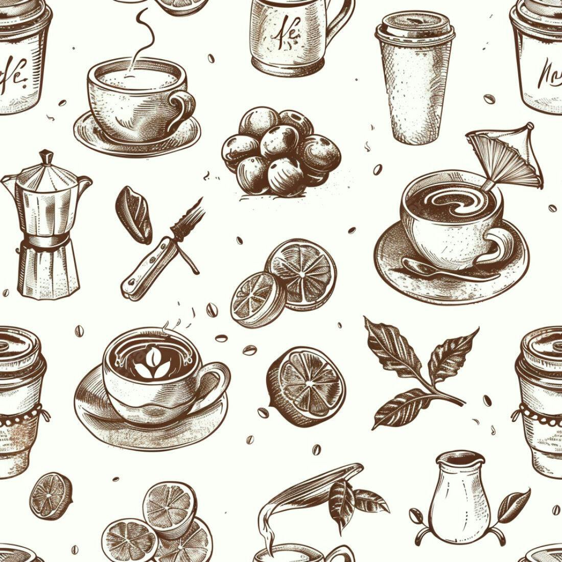 Textura Café Padrão para Fundo