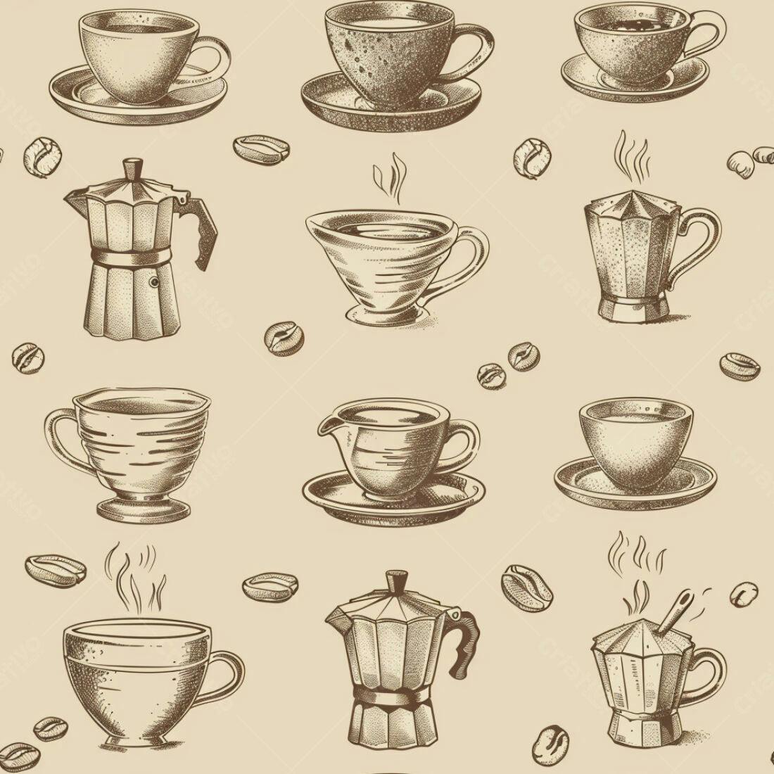 Textura Café Padrão para Fundo
