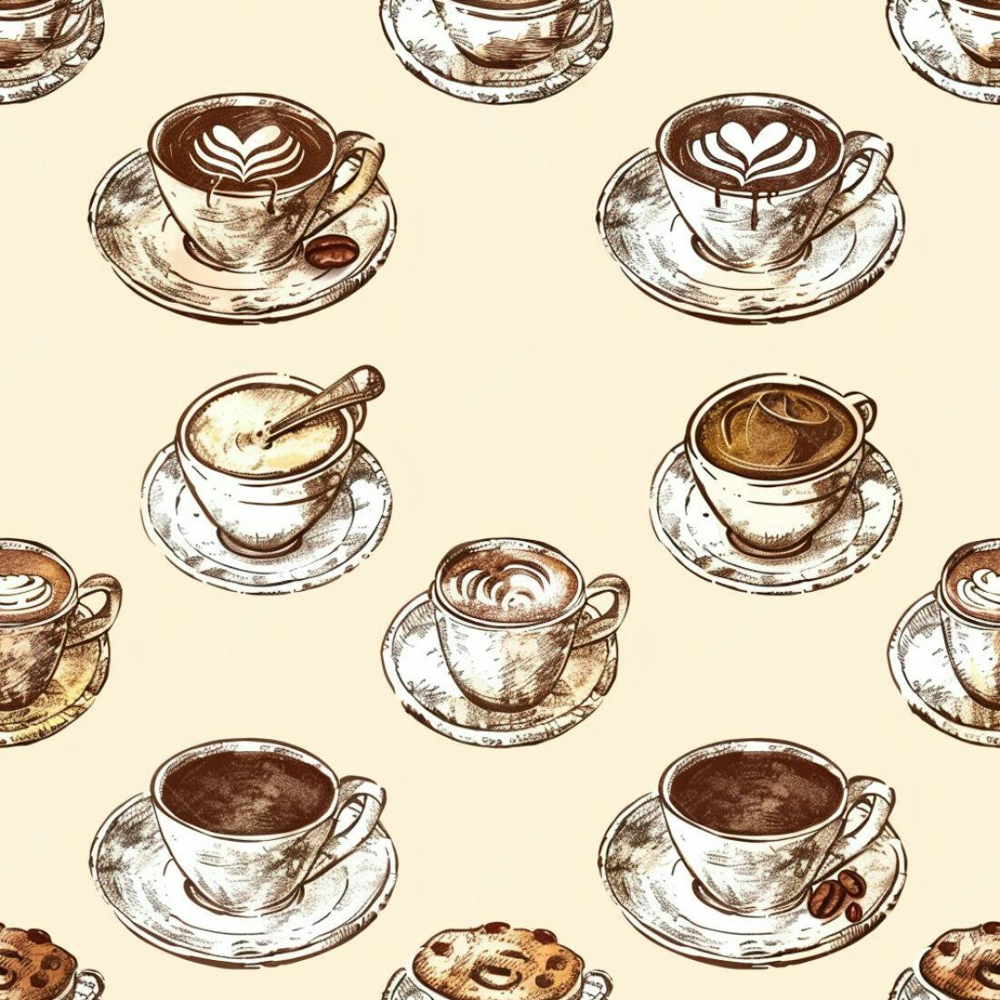 Textura Café Padrão para Fundo