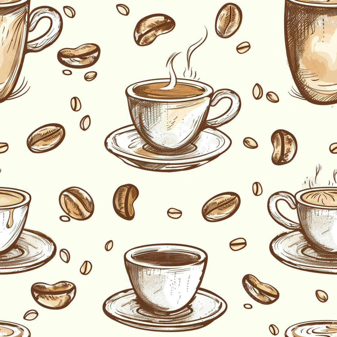 Textura Café Padrão para Fundo