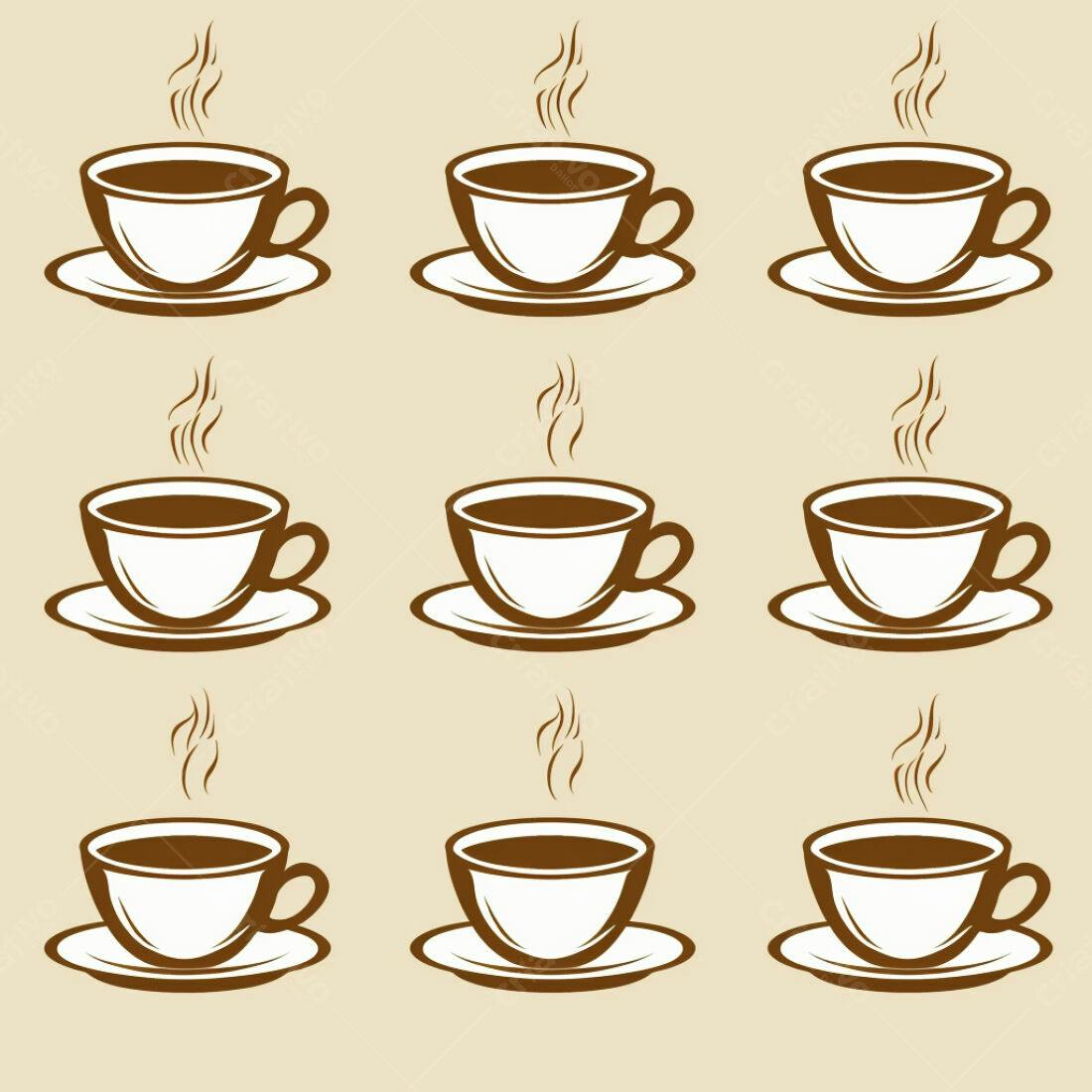 Textura xícaras café para fundo retrô