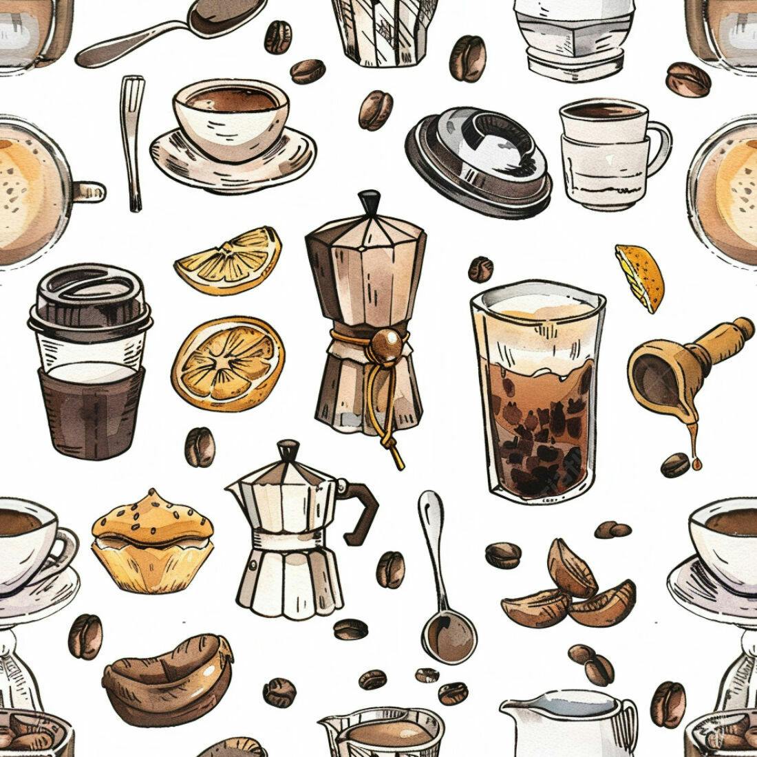 Textura café aquarela para papel de parede