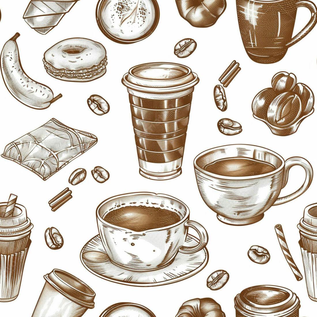 Textura Café Padrão para Fundo
