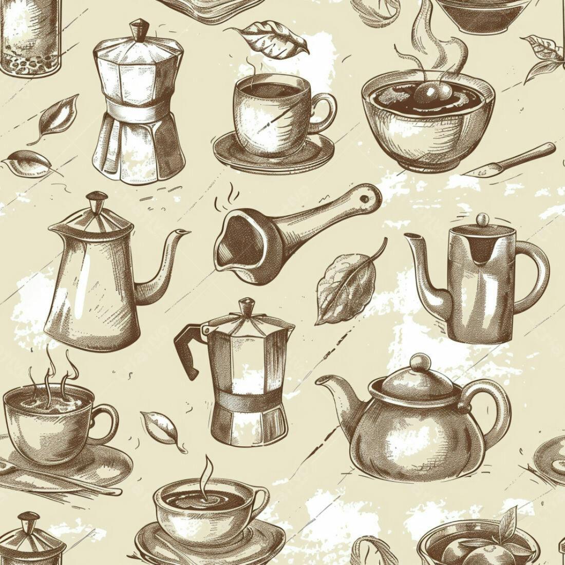 Textura Café e Chá para Fundo Vintage