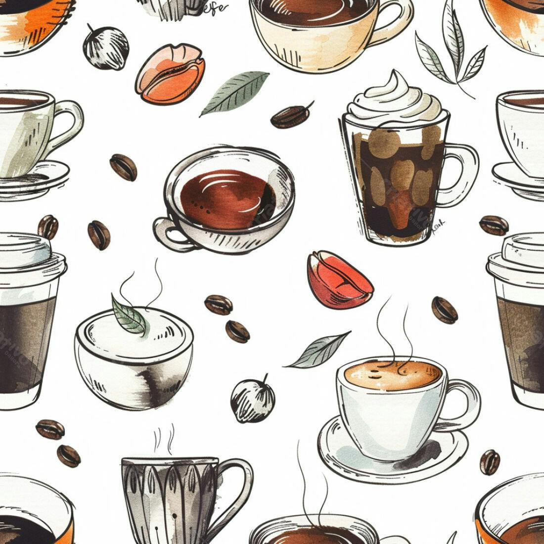 Textura Café Padrão para Fundo