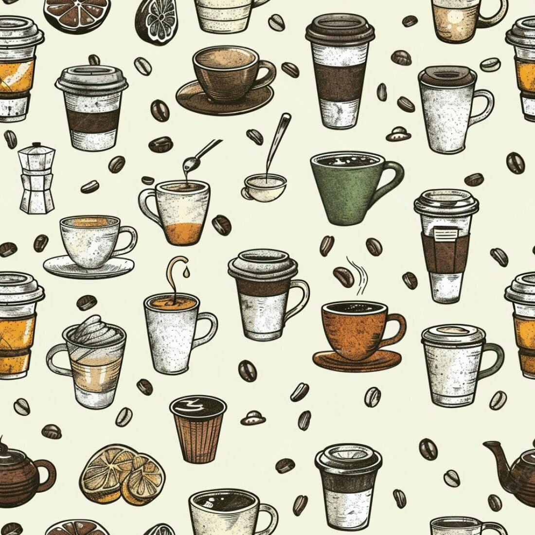 Textura Café Padrão para Fundo