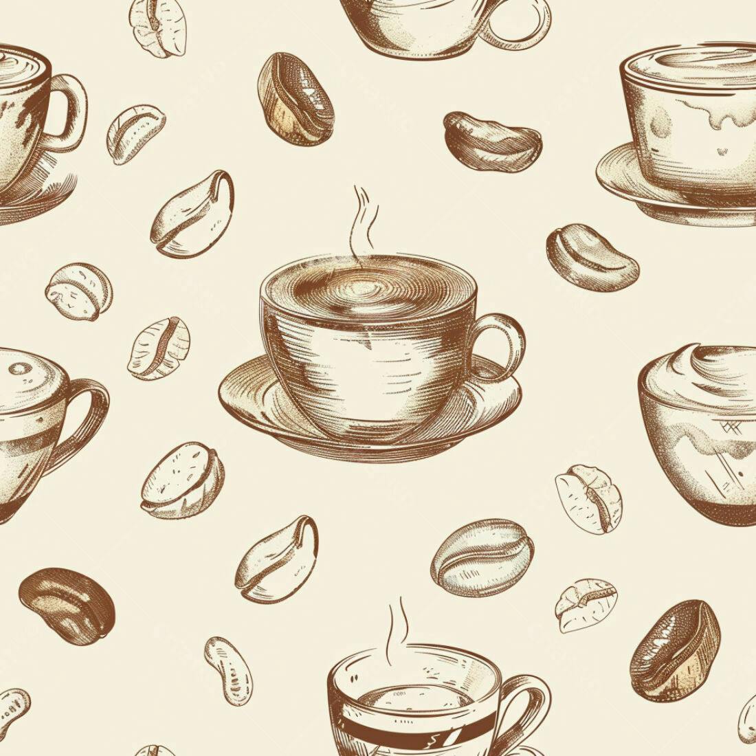 Textura Café e Grãos para Fundo