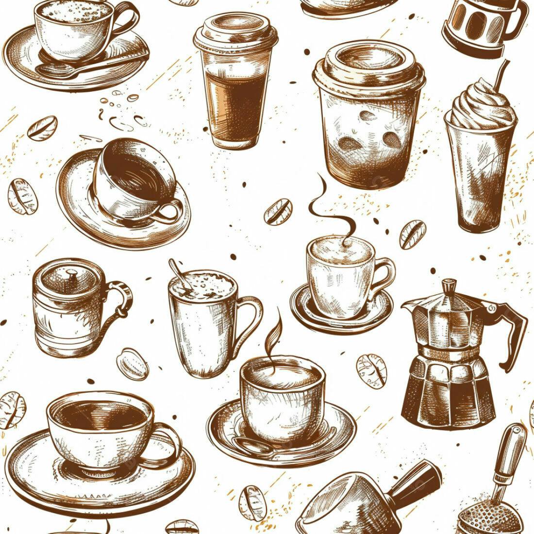 Textura Café Desenho para Papel de Parede
