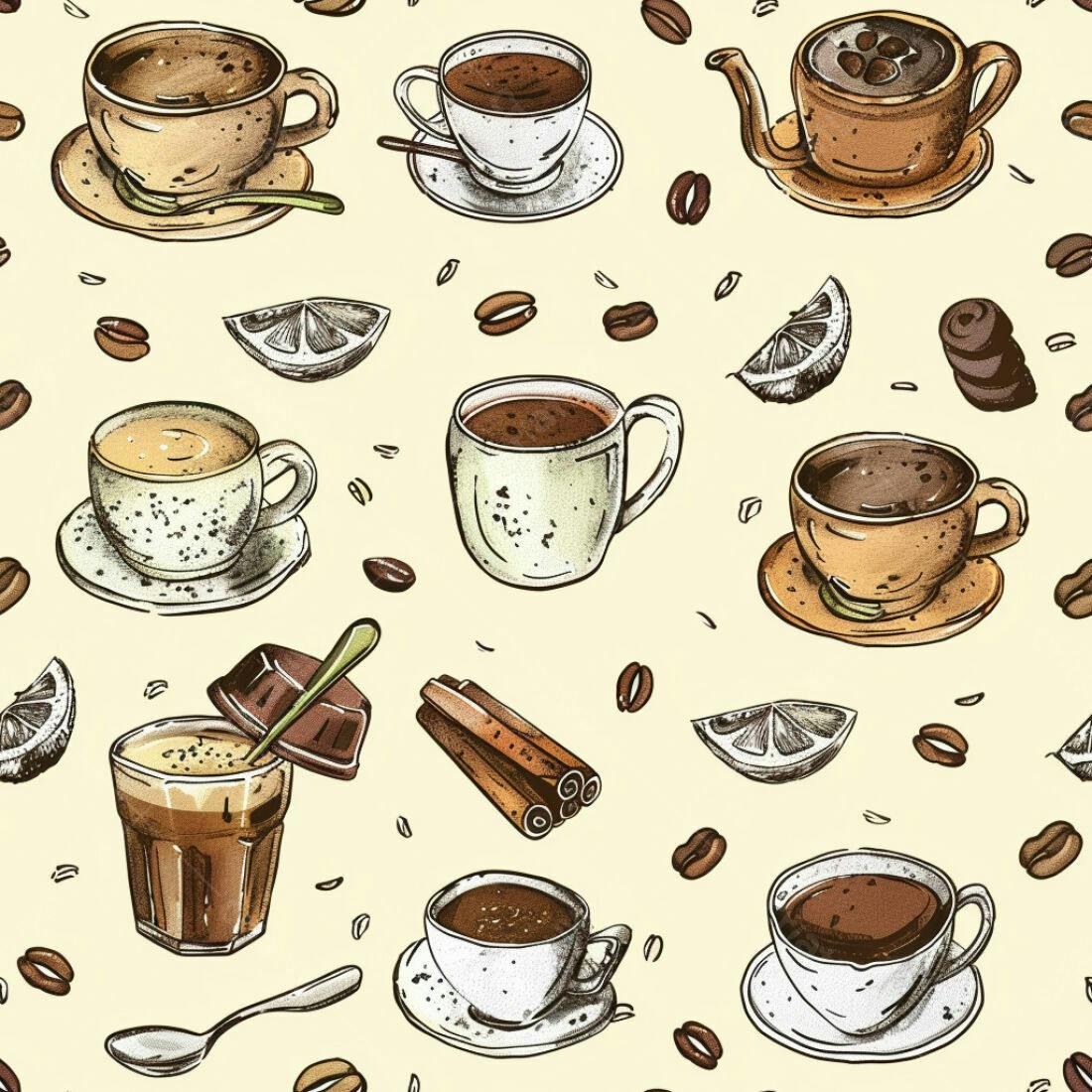 Textura Café Padrão para Fundo