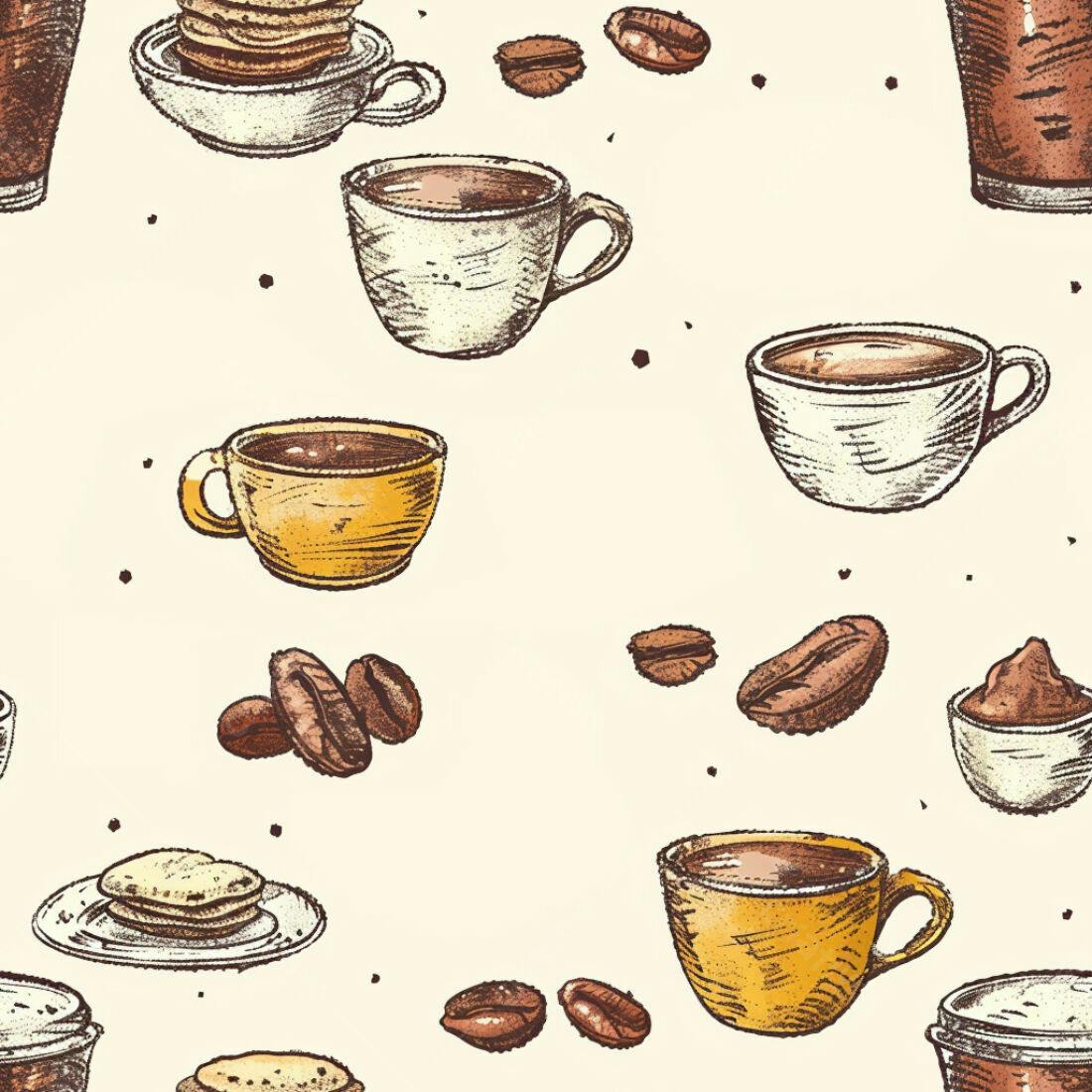 Textura Café Padrão para Fundo