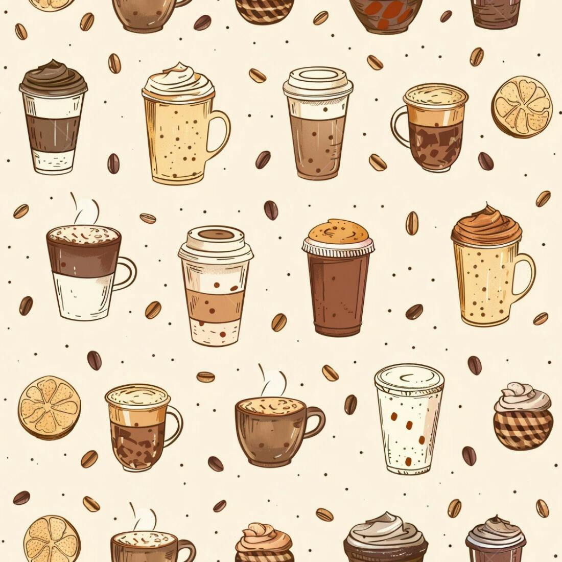 Textura Café Padrão para Fundo