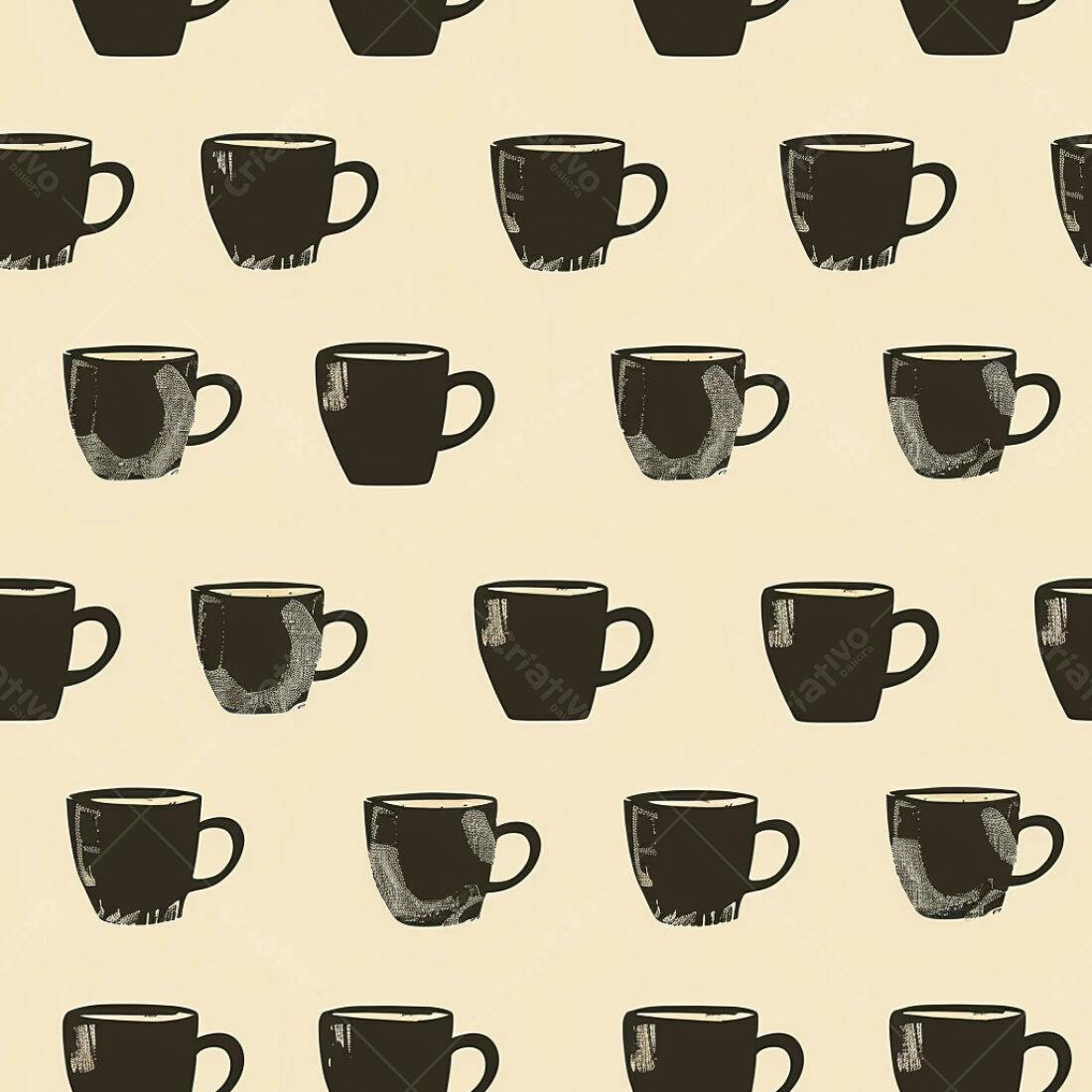 Textura xícaras café para papel de parede