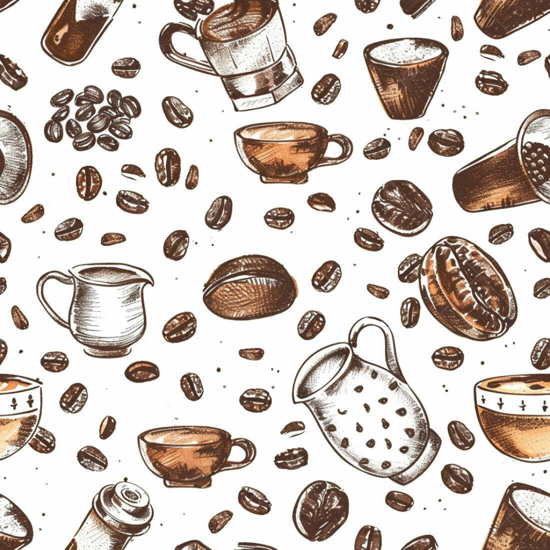 Textura Café Padrão para Fundo