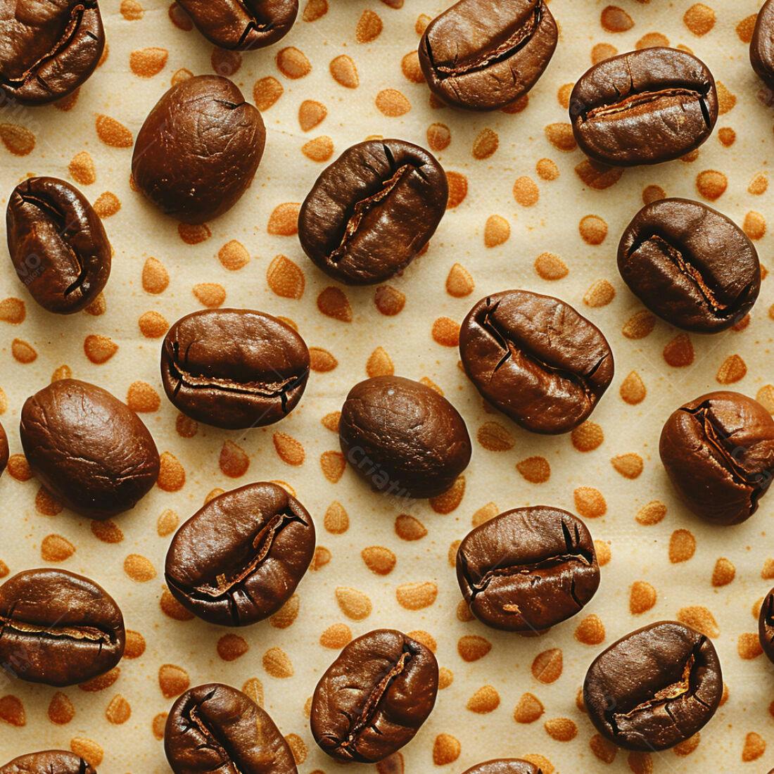 Textura Grãos de Café para Fundo