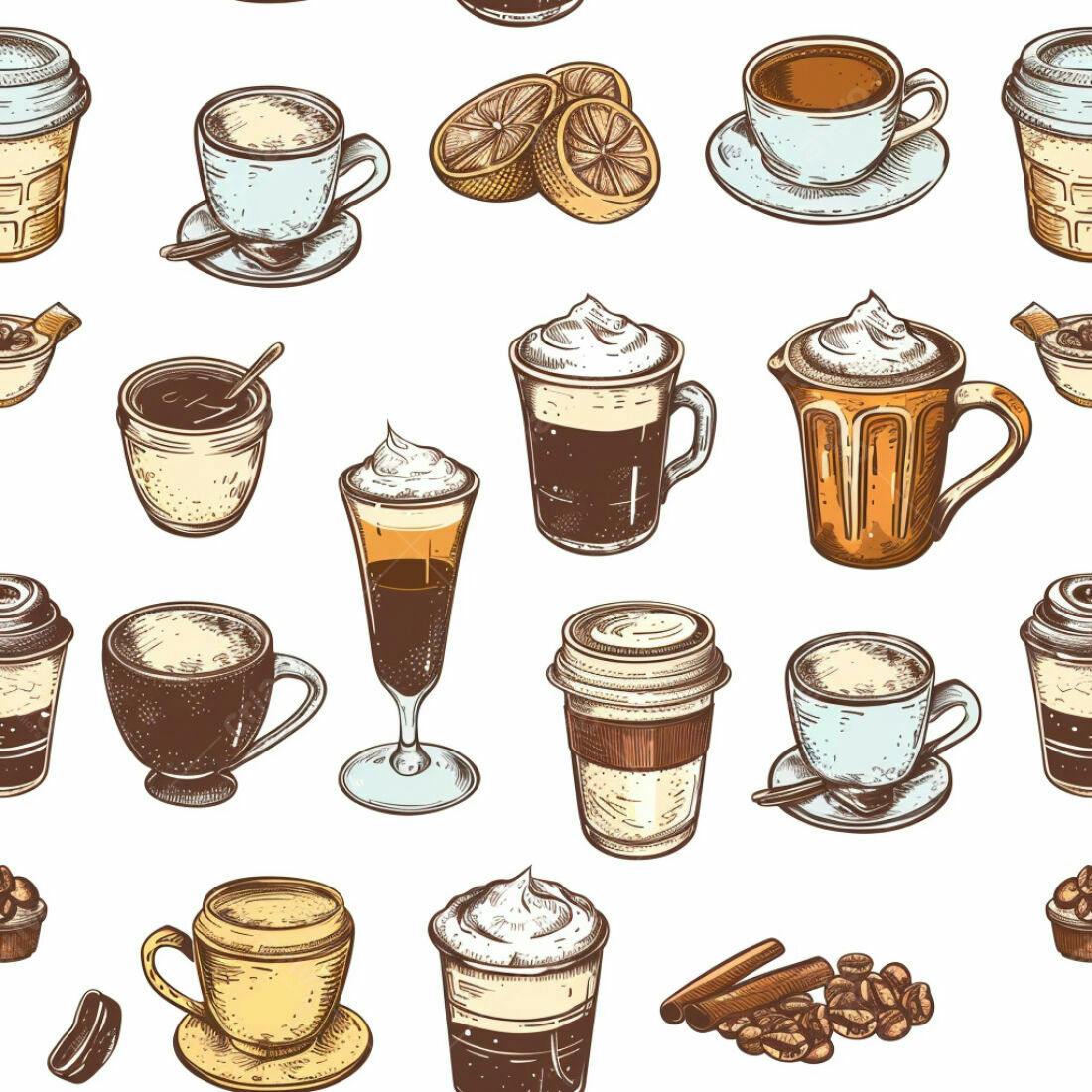 Textura Café Padrão para Fundo