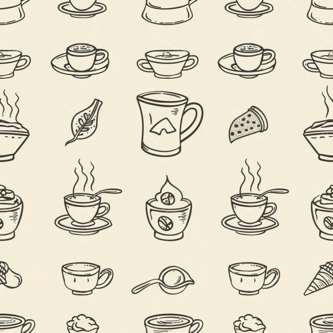 Textura Café Padrão para Fundo
