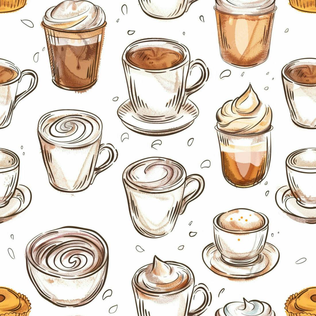 Textura Café Padrão para Fundo