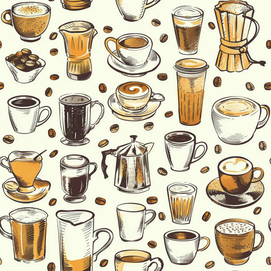 Textura Café Padrão para Fundo