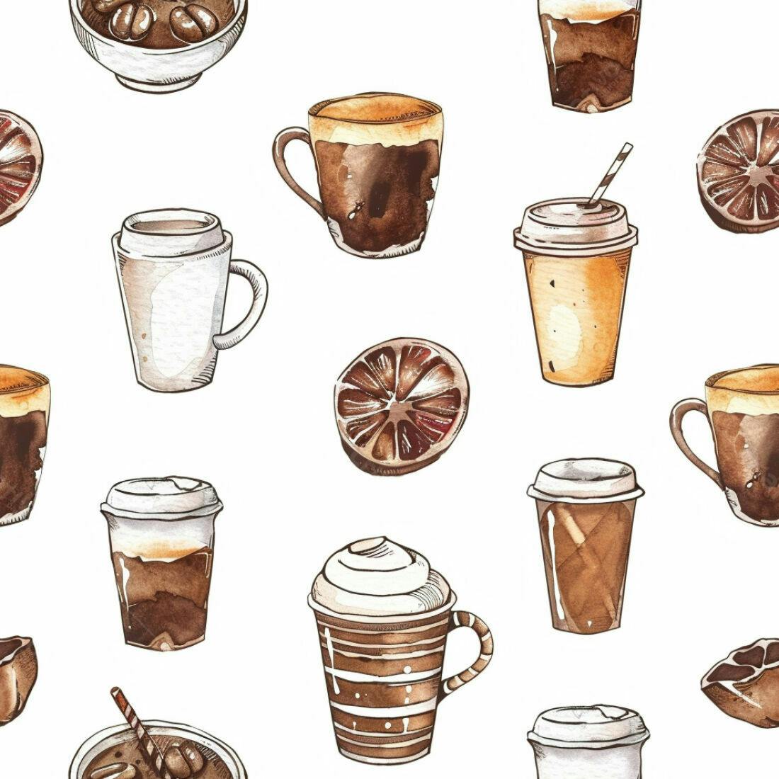 Textura café aquarela para papel de parede