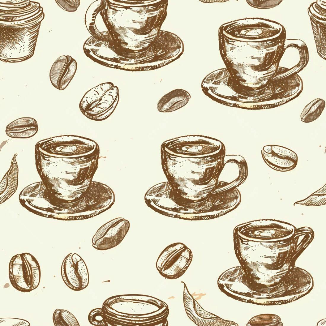 Textura Café e Grãos para Fundo