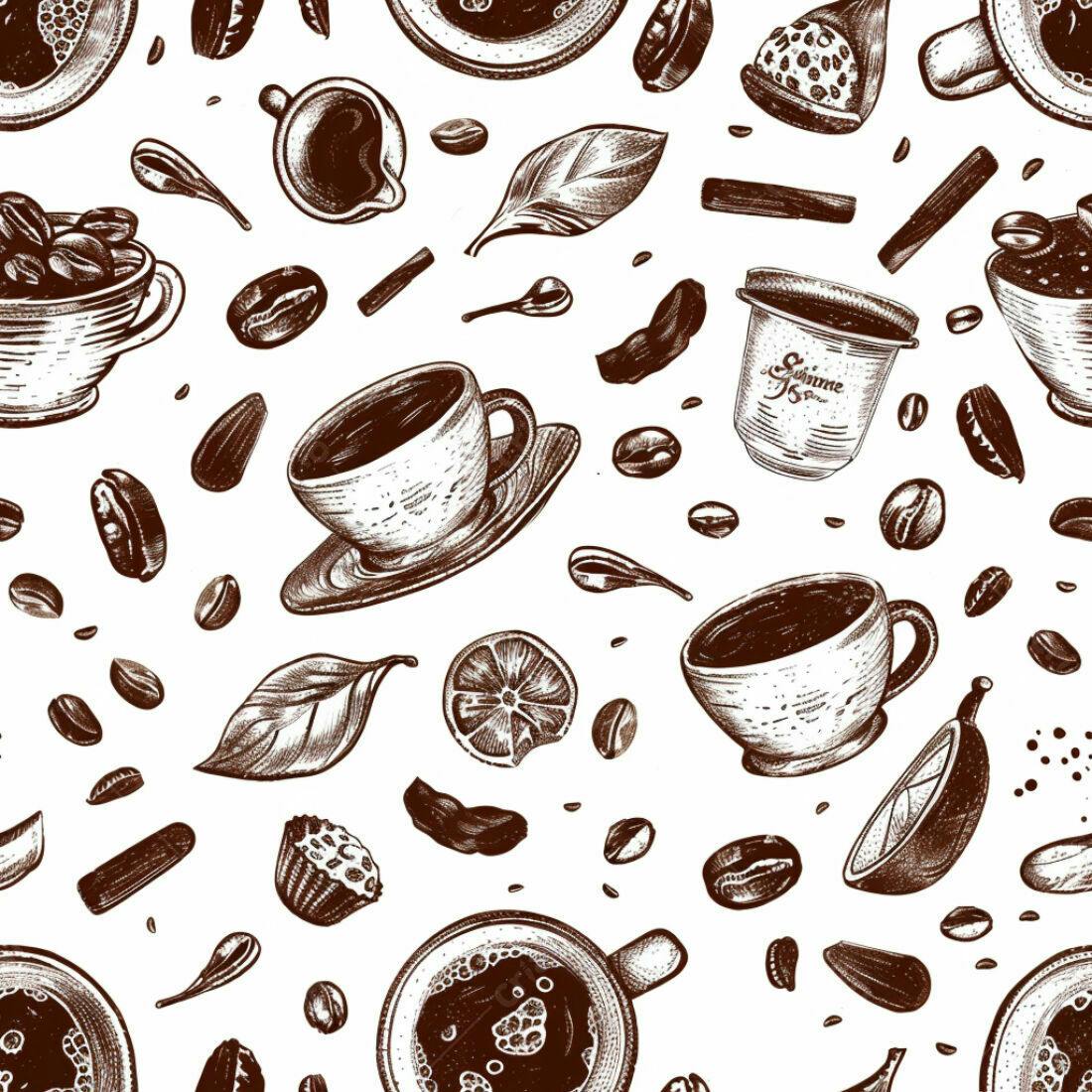 Textura Café e Especiarias para Fundo